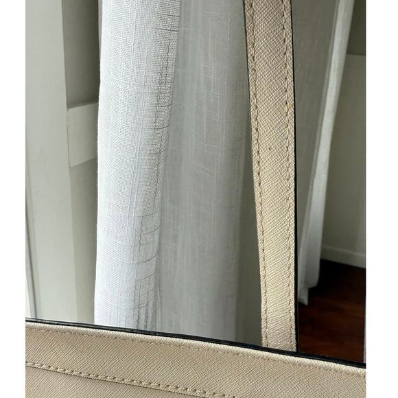 Kate Spade Cedar Street Harmony Tote Two-Tone Black & Beige Leather Shoulder Bag - Picture 10 of 16